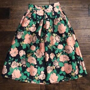 NWOT TOPSHOP Midi A-line skirt